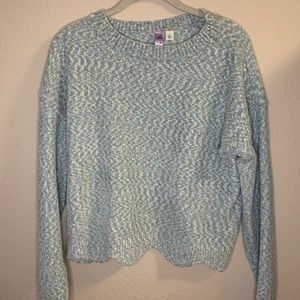 Soft Blue Long-Sleeve Sweater